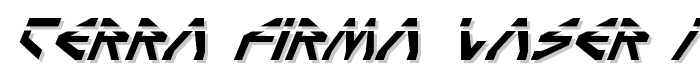 Terra Firma Laser Italic font
